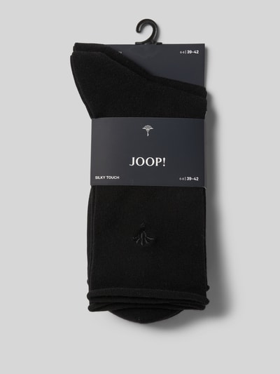 JOOP! Collection Sokken met labelstitching Zwart - 3