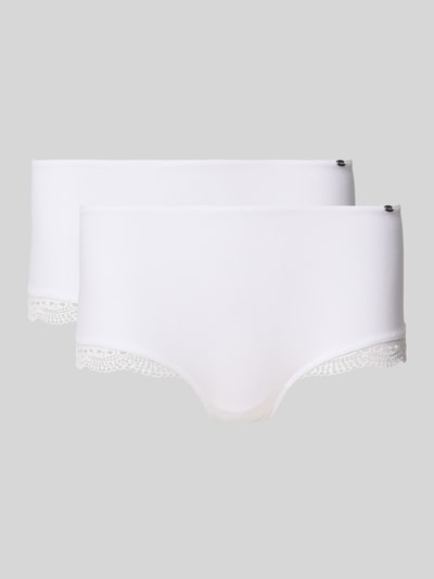 SKINY Broek met gehaakt kant, model 'Classic Cotton' Wit - 1