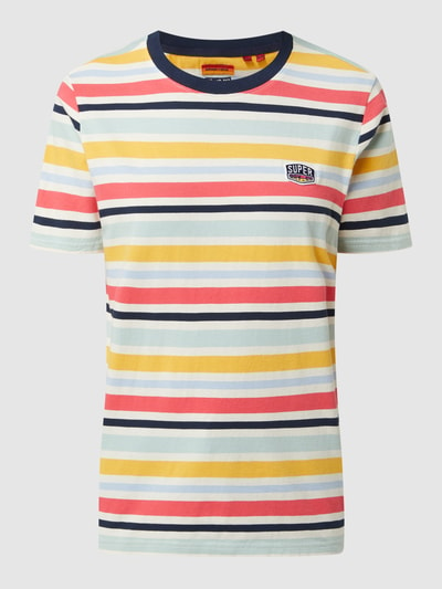 Superdry T-shirt met streepmotief  Felroze - 2