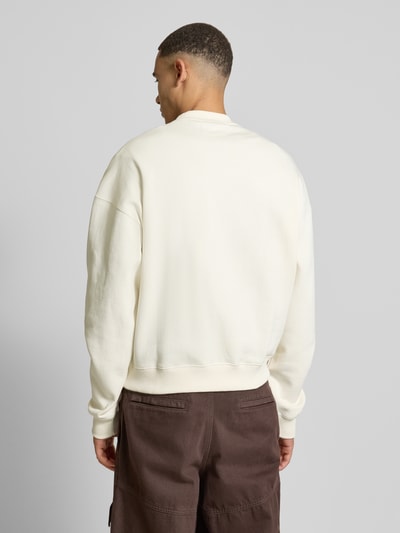 Low Lights Studios Oversized Sweatshirt mit Label-Stitching Offwhite 5