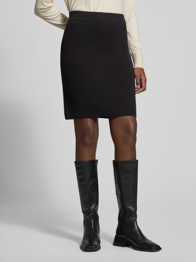 Christian Berg Woman Regular Fit Rock in Strick-Optik Black 4