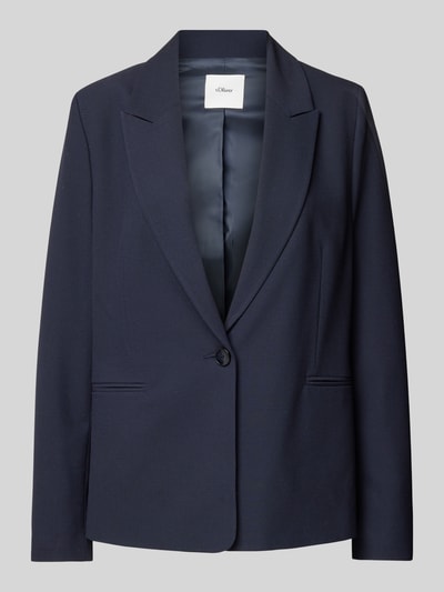 s.Oliver BLACK LABEL Blazer met reverskraag Marineblauw - 2