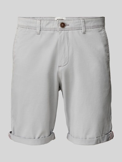 Jack & Jones Regular Fit Bermudas in unifarbenem Design Modell 'BOWIE' Mittelgrau 2