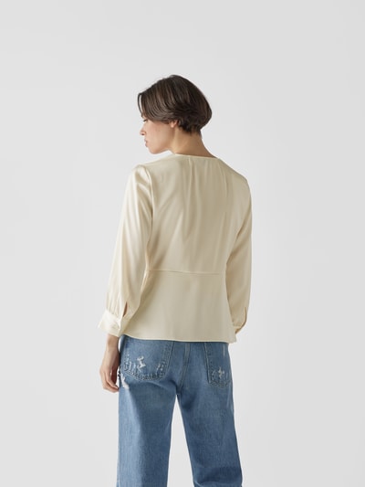 Theory Blusenshirt mit Knoten-Detail Offwhite 5