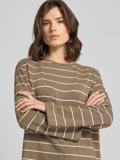 Armedangels Shirt met lange mouwen van katoenmix, model 'MARYNAA' Taupe - 3