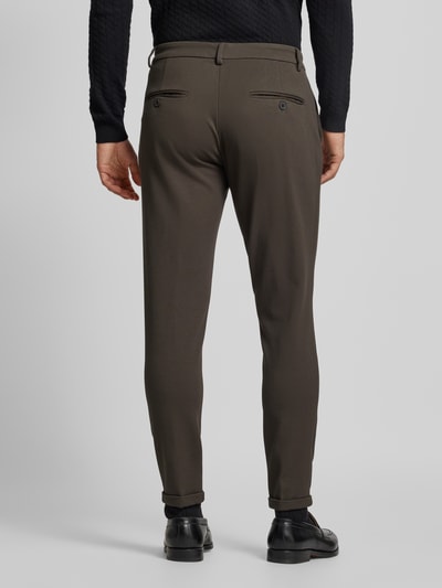 Antony Morato Super skinny fit pantalon met persplooien Olijfgroen - 5