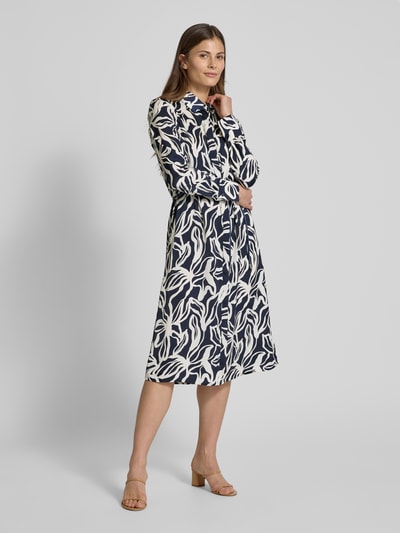 Christian Berg Woman Selection Hemdblusenkleid mit Bindegürtel Marine 1