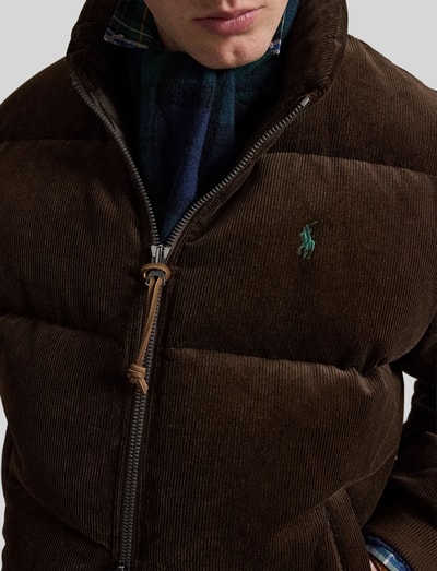Polo Ralph Lauren Regular Fit Bomberjacke aus reiner Baumwolle Mittelbraun 3