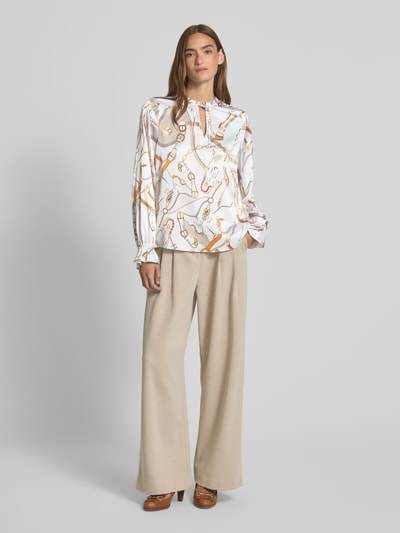 Herzensangelegenheit Regular Fit Seidenbluse mit Stretch-Anteil Offwhite 1
