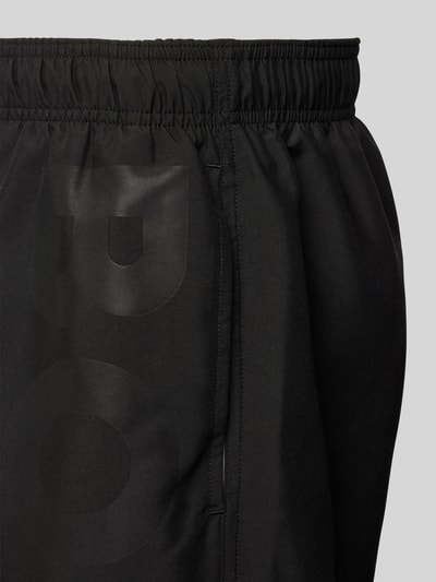 BOSS Regular Fit Badeshorts mit Label-Print Modell 'Orca' Black 2