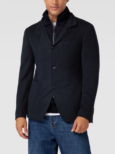 JOOP! Collection Slim Fit Jacke mit herausnehmbarem Kragenfutter Modell 'Hectar' Marine 4