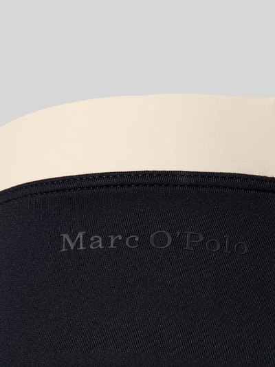 Marc O'Polo Figi bikini z napisem z logo model 'CONTRAST BINDING PANTY' Czarny 2