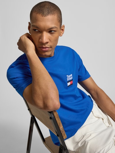 Tommy Hilfiger Regular Fit T-Shirt aus reiner Baumwolle Modell 'BRAND LOVE TEXT' Royal 3