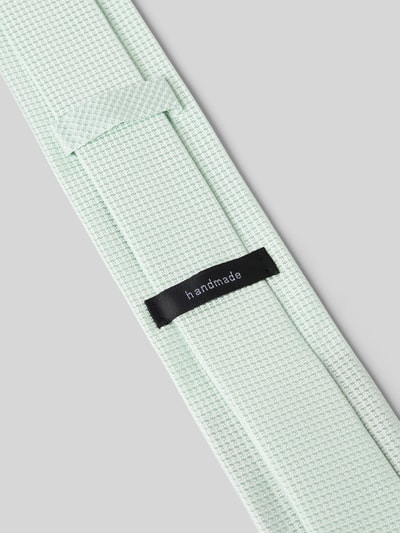 OLYMP Zijden stropdas met structuurmotief Groen - 2