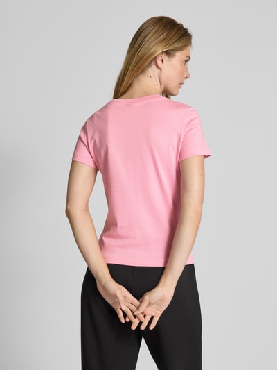 Guess Activewear T-Shirt mit Strasssteinbesatz Modell 'NARCISO' Pink 5