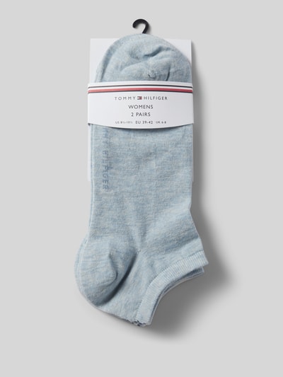 Tommy Hilfiger Sneakersocken mit Label-Schriftzug im 2er-Pack Hellblau 3