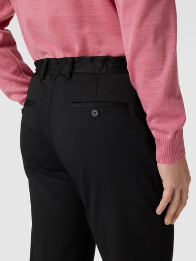 s.Oliver BLACK LABEL Broek met elastische band met tunnelkoord, model 'JOGGSUIT' Zwart - 3