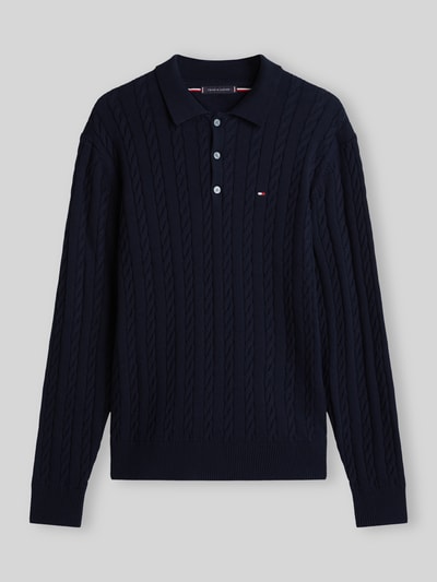 Tommy Hilfiger regular fit pullover van puur katoen Marineblauw - 2
