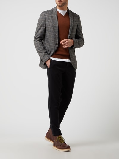 MCNEAL Slim fit colbert met twee knopen en stretch Middenbruin - 1