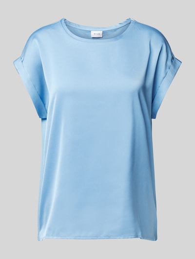 Vila Regular Fit Blusenshirt mit Kappärmeln Modell 'ELLETTE' Hellblau 1