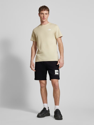 The North Face Regular fit sweatshorts met labelprint Zwart - 1