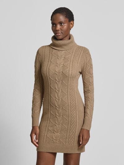 Lauren Ralph Lauren Strickkleid aus Lammwolle-Mix mit Rollkragen Beige 4