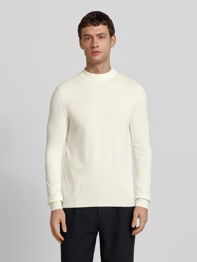 Antony Morato Gebreide pullover met ribboorden Wit - 4