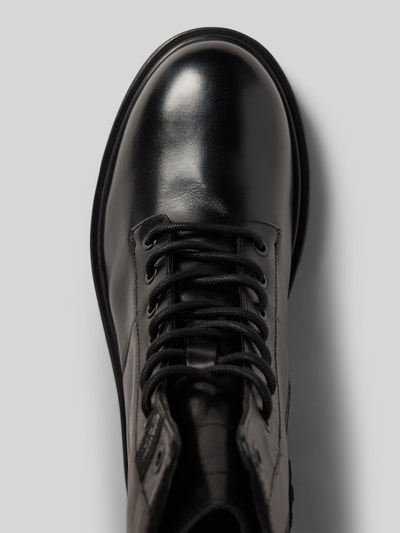 Blauer USA Schnürstiefel mit Label-Detail Modell 'BUXTON' Black 3