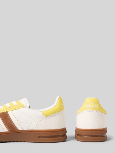 Polo Ralph Lauren Low Top Sneaker aus echtem Rindsleder GELB 2