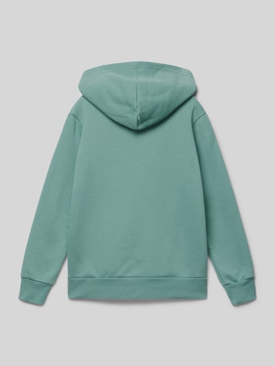 CHAMPION Hoodie met labelstitching en kangoeroezak Lindegroen - 3