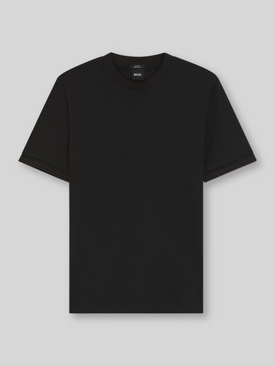 BOSS Slim Fit T-Shirt aus reiner Baumwolle Modell 'H-TESSLER 238' Black 2