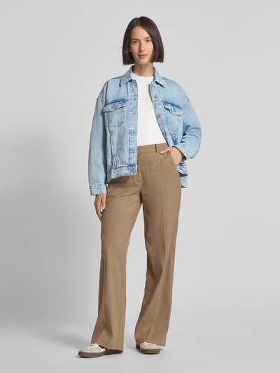 Vero Moda Oversized jeansjack van katoenmix, model 'TESSA' Lichtblauw - 1
