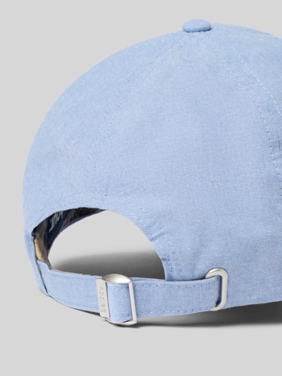 Barbour Basecap aus reiner Baumwolle Modell 'NELSON CHAMBRAY C' Bleu 3