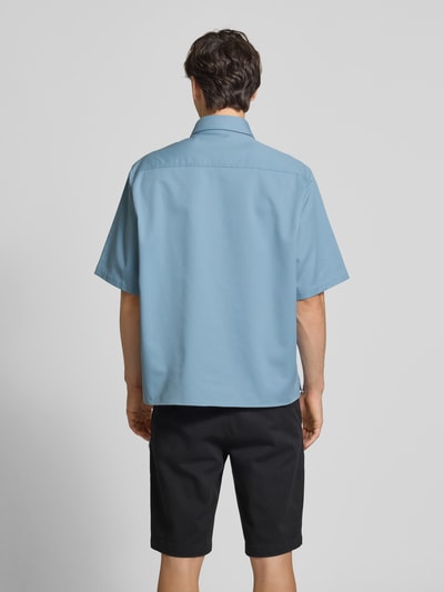 Hugo Blue Freizeithemd mit Knopfleiste Modell 'Ekyno' Rauchblau 5
