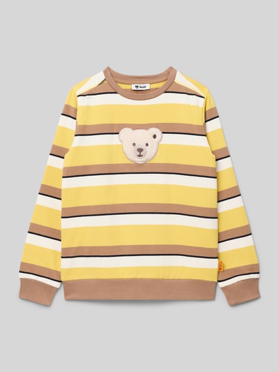 Steiff Sweatshirt met ribboorden Mosterdgeel - 1