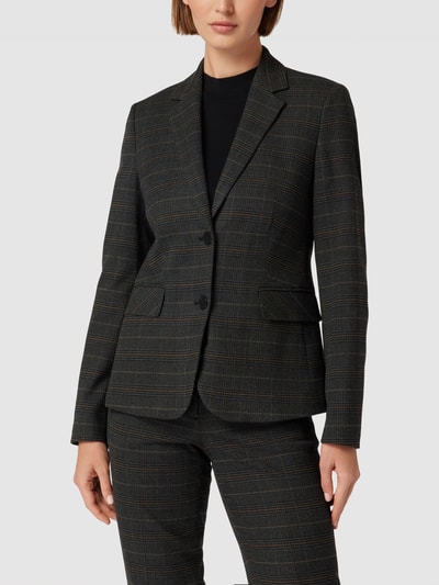 Jake*s Collection Blazer mit Karomuster Anthrazit Melange 4