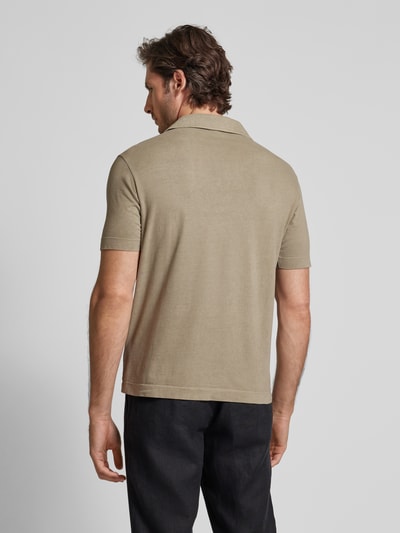 Drykorn Poloshirt mit V-Ausschnitt Modell 'BENEDICKT' Beige 5