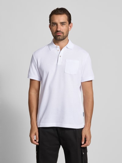 Tom Tailor Regular fit poloshirt van katoenmix Wit - 4