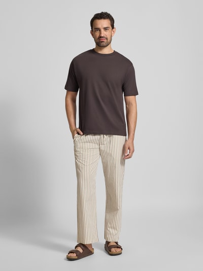 JAKE*S STUDIO MEN Sweatpants mit elastischem Bund Mittelbraun 1