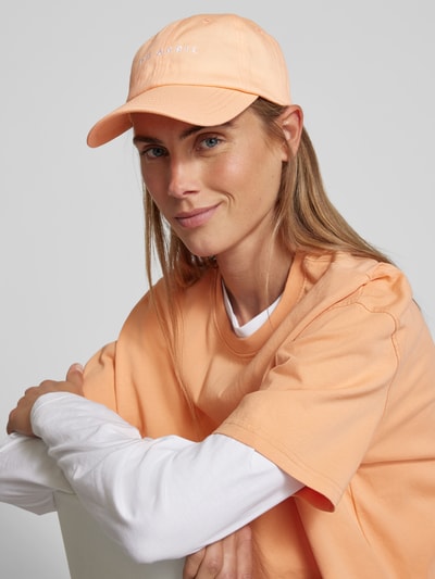 OH APRIL Basecap mit Label-Stitching Lachs 1