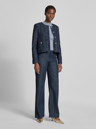 Emporio Armani Blazer mit Strukturmuster Marine 1