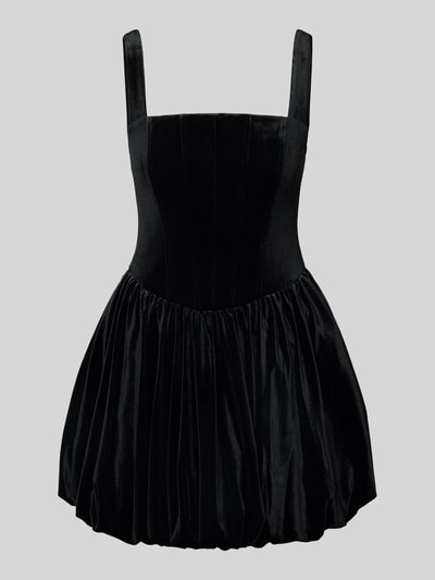 Forever New Cocktailkleid aus Samt mit Karree-Ausschnitt Black 2