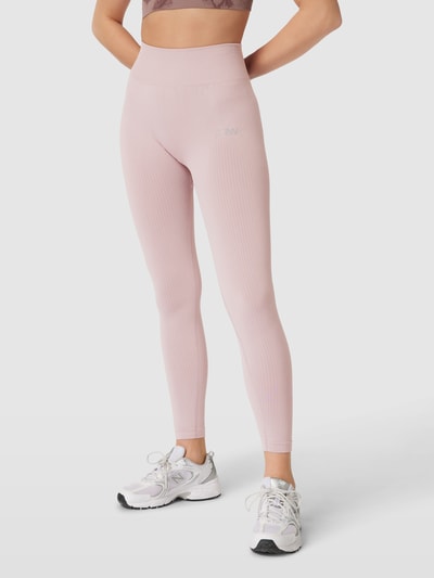 ICANIWILL Legging in riblook, model 'Ribbed Define Seamless' Mauve - 4