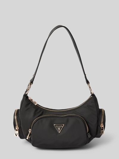 Guess Handtasche mit Label-Applikation Modell 'ECO GEMMA' Black 2