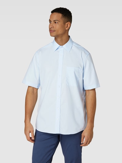 Eterna Zakelijk overhemd met 1/2-mouwen, model 'KENT' Bleu - 4