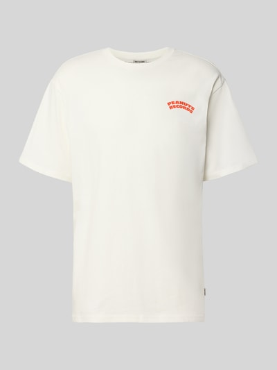 ONLY & SONS oversized t-shirt van pure katoen model 'PEANUTS' Offwhite - 1