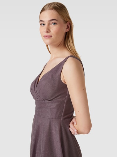 TROYDEN COLLECTION Cocktailkleid in Wickel-Optik Lila 3