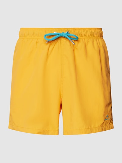 Gant Badehose mit Label-Stitching Orange 2