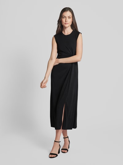 Esprit Sukienka midi w jednolitym kolorze Czarny 4