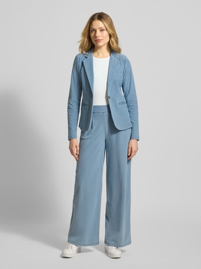 ICHI Regular Fit Blazer in Denim-Optik Modell 'Kate' Blau 1